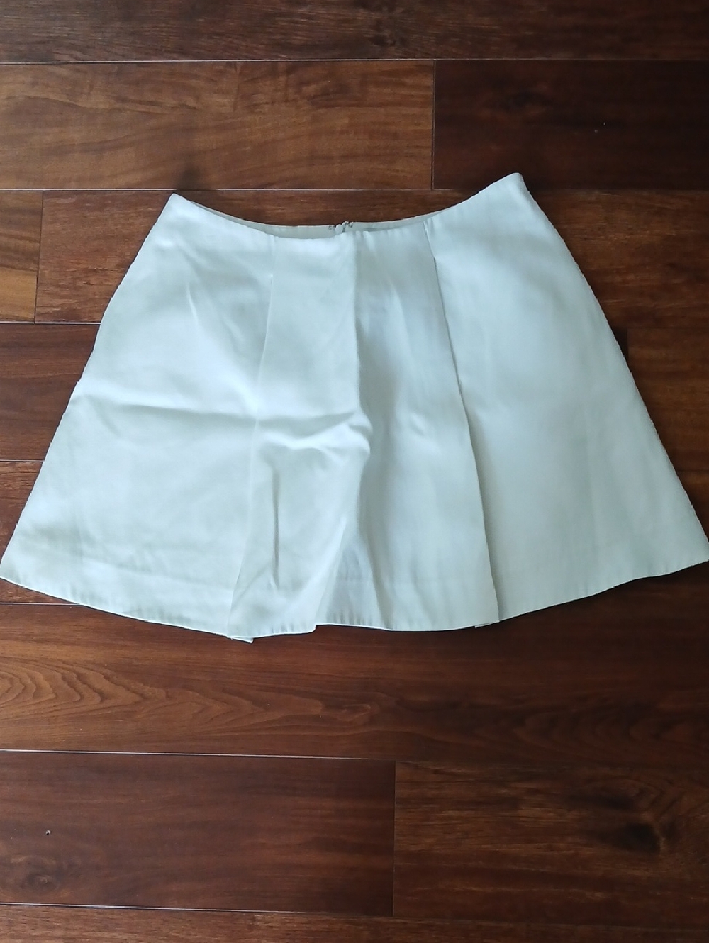 3.1 Phillip Lim Cream Pleated A-Line Mini Skirt